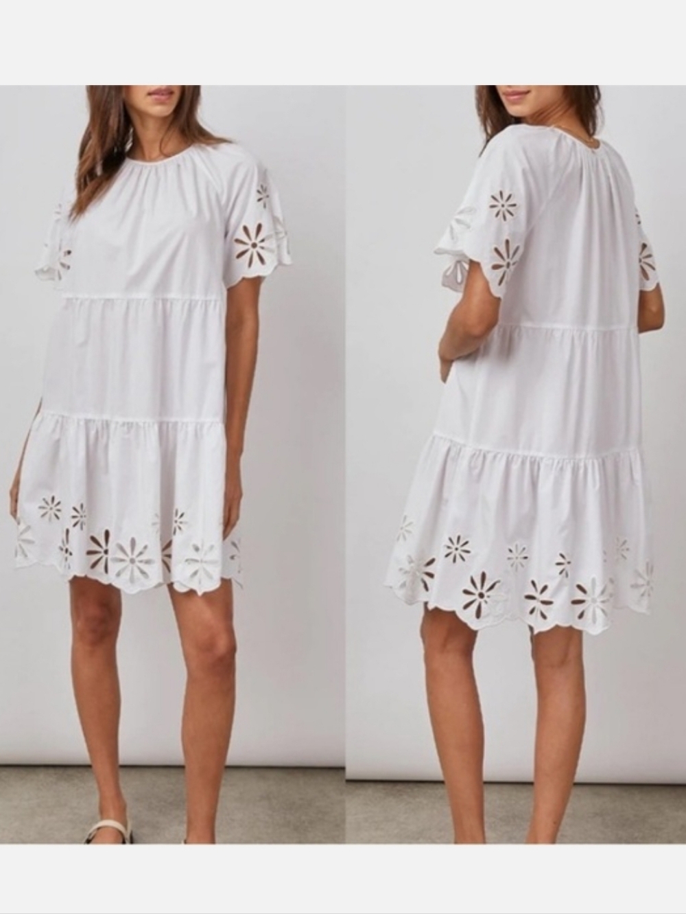RAILS Arielle Eyelet Tiered Mini Dress - Picture 2 of 9
